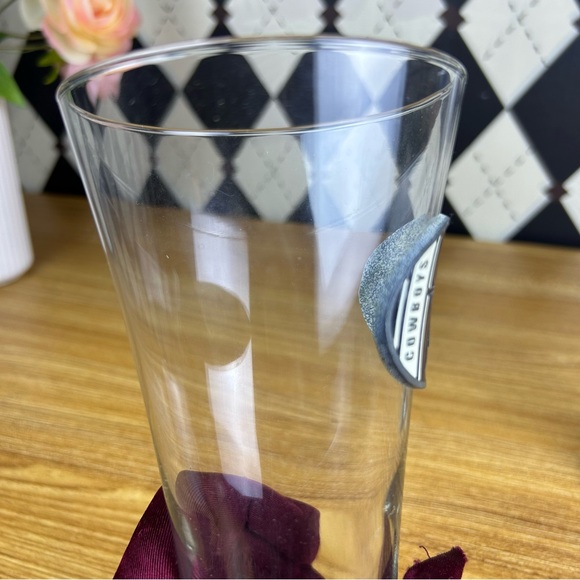 Dallas Cowboys 3D Medallion Pilsner Glasses,
 NFL Logo Beer Glassware - Picture 7 of 7